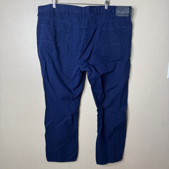 Polo Ralph Lauren Pants Men's 46B 32 Navy Blue Linen Cotton Blend Pockets Casual - Picture 6 of 10